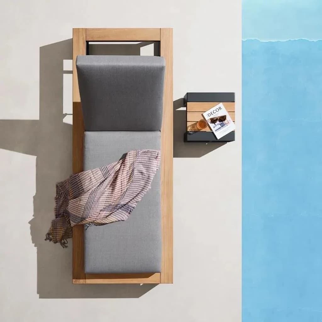 A poolside lounger
